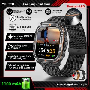 Đồng Hồ Thông Minh T-Rex3 Ultra 1100mAh Thiết Bị Định Vị GPS Chống Nước IP69K Đồng Hồ Thể Thao Quân Sự Tích Hợp La Bàn Theo Dõi Nhịp Tim Và Giấc Ngủ Dành Cho Hoạt Động Ngoài Trời