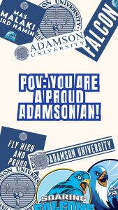 ADAMSON UNIVERSITY VINYL STICKER WATERPROOF AND SCRATCH PROOF FOR OUTDOOR OR INDOOR USE