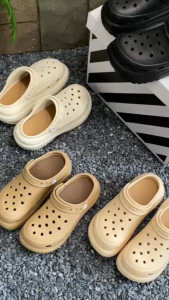 Bigdreamofficial รองเท้าหัวโต เสริมส้น 8 เซน รองเท้าผู้หญิงรัดส้น EVA ไม่มีตัวติด สีพื้นล้วน ใส่ได้กับทุกลุก SHO-SUN8694