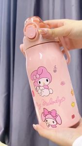 1000ml 304 Stainless Steel Cartoon Cute Capybara Lububu Vacuum Insulation Cup Handheld Thermos Student Mug 保温杯 手提保温瓶