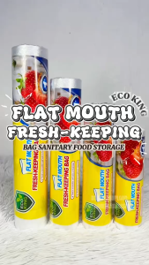 ECO KING 100S FLAT MOUTH FRESH-KEEPING BAG SANITARY STORAGE AND LOCKS IN FRESHNESS FOOD STORAGE BAG