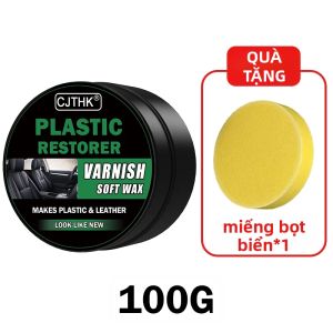 Chất Phục Hồi Nhựa Ô Tô Màu Đen Bóng Sáp Phủ Phục Hồi Nội Thất Da & Tấm Nhựa 100ml - Chất Đánh Bóng Nhựa Ngoại Thất