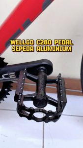 WELLGO C280 Pedal Sepeda Aluminium alloy Dual DU Bearing Bicycle Pedal MTB Roadbike