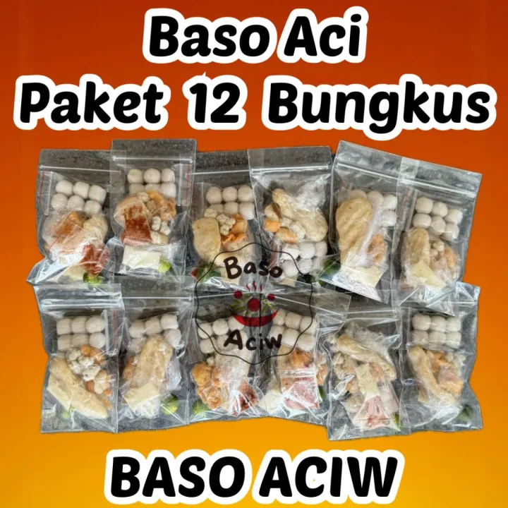 Baso Aci 12袋セット baso aci paket 12 pcs murah / BASO ACI PAKET 12 PCS MURAH / BASO