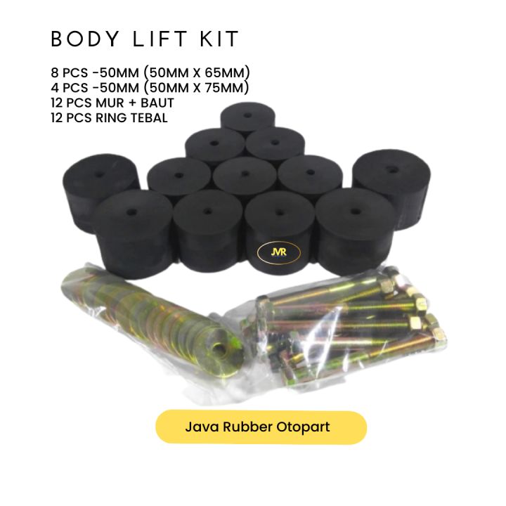 Karet Body Lift Kit Nissan Navara D22 Dcab 50mm set(12pcs)