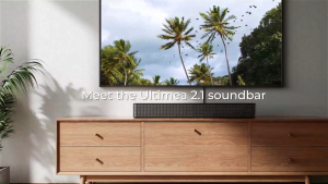 ULTIMEA Soundbar 2.1ch with Wireless Subwoofer BassMX & VoiceMX Sound Bar for TV Home Theater System 240W PeakPower Poseidon M30