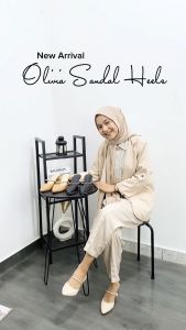 FARADELA Olivia Sandal Heels Mules Mery Jane Mutiara 7F01-03
