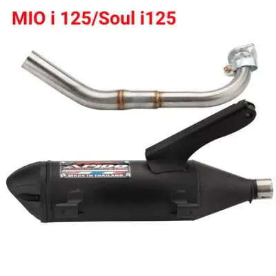 APIDO Muffler Pipe For Mio Sporty Pipe Muffler 1 Set Mio i 125 /Soul i125 Motorcycle Accessories