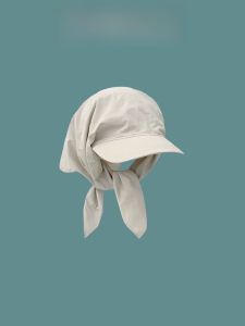 Jennies Same Quick-Drying Headscarf Sunshade Brim Hat Women Outdoor Sun Protection Neck Guard Hat Korean Style Niche Camping Hat
