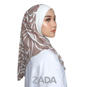 ZADA GARMENTS ALFARO inspired Hijab Printed SWIRLS Malaysian tudung Sukob/Misre Scarf Women