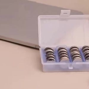 1PC Multifunctional Coin Storage Box With Blue Or Black Inner Case For Collectible Coin Organization Home Office Accessory