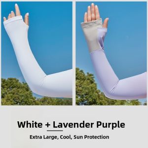 MiiOW | MiiOW Ice Silk Sun Protection Sleeve Comfortable Elastic Thin Heat Insulation UV Protection Long Sleeve For Spring Summer Youth Couple