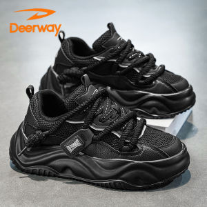 Deerway Mens Shoes 2025 New Autumn Breathable Mesh Sports Casual Sneakers Lightweight Comfortable Trendy Youth Footwear