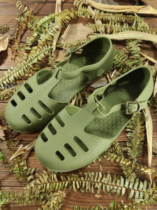 Mens Roman Rubber Sandals Retro Casual Beach Shoes Waterproof Thick Bottom Leisure Foot Covering Summer Cool Shoes