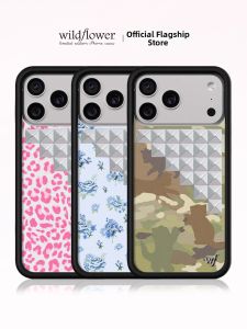 Wildflower | Full Protection Anti-drop Fashion Retro Leopard Pattern Flower Design Hard Case