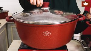 Vantage Non-stick 44cm Jumbo Pot (44cm/22L/12cm)(Maroon Glitter Series)
