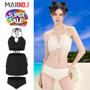 ชุดว่ายน้ำบิกินี่ เซ็ต3ชิ้น ชุดว่ายน้ำสไตล์มินิมอล ชุดว่ายน้ำแฟชั่น ขนาดสินค้า รอบอก26นิ้ว รอบเอว26นิ้ว (ขนาดก่อนยืด) สินค้าพร้อมส่งที่ไทย