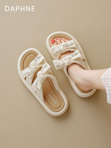 Daphne | Thick-soled Pearl-decorated Flip-flops Sandals for Summer