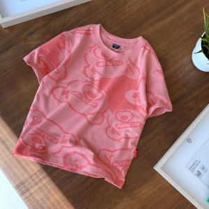 S X [Hb7133] Full Print Cute Bear T-shirt