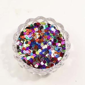 3500pcs/lot 4mm Colorful Flat Round Loose Sequins Crafts Paillette Sewing Clothes Decoration DIY Hairpins Shoes Deco Accessories