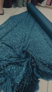 Bahan Kain Buludru Sequin / Sequin bludru premium (harga 0.5 meter)
