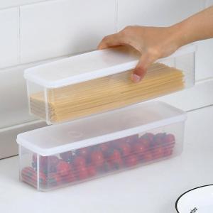 Kitchen Plastic Sealed Box Rectangular Fruit Egg Noodle Fridge Storage Food Preservation Container Multi-Function Cutter Tool