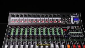 มิกเซอร์mixerมิกเซอร์บลูทูธ อีคิวปรับเสียง เอฟเฟคไมค์ร้อง มิกเซอร์เอฟเฟคMG-6E/12E การเล่นการ์ด SDDSP 16เอฟเฟกต์+48Vการเล่น Bluetooth