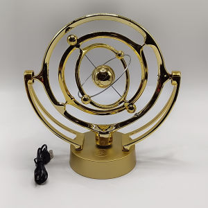 Electronic Perpetual Motion Model Desktop Decor Rotating Magnetic Swinger Celestial Newton Pendulum Home Office Desk Ornament