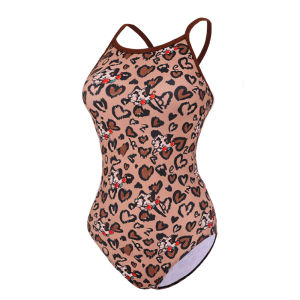 ZOKE | Kitten Print Cheetah Pattern Womens One-Piece Racing Swimsuit