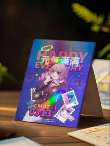 Custom Photo A5 No Border Laminated Color Card