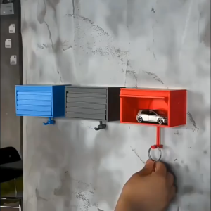 [SG Ready Stock]Garage Key Holder with Opening Door Garage keychain hook hanger Funny Car Key Hook Rack