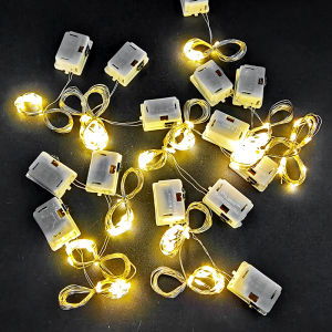 [FREESHIP] Dây Đèn Led Đom Đóm Dài 1 Mét Dùng Trang Trí Decor Nhà Cửa Tặng Kèm Pin