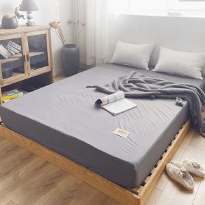 ผ้าปูที่นอน MUJI รัดมุม เนื้อผ้านิ่มสบาย งานญี่ปุ่น วัสดุเกรดพรีเมี่ยม กันไรฝุ่น NiftyHome