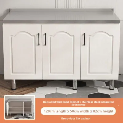 Easy-to-Assemble Stainless Steel Kitchen Cabinet Water Sink Cabinet