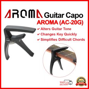 AROMA (AC-20G) Guitar Capo Guitar Acoustic Electric Ukulele Accessories Set | Gitar Akustik Elektrik Gitar Budak Gitar Kecil Kapok 吉他配件 变调夹