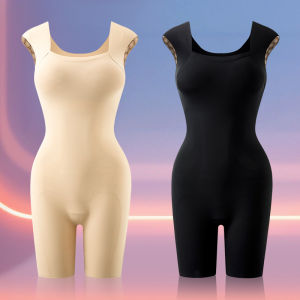 Arctic Velvet Ice Silk Full Body Shaper Strong Sculpting Underwear European Style One-Piece Suit for Women Home Comfortable
