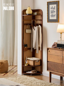 NALANDUOHAO | Corner Coat Rack with Wheels  Heavy Duty Storage