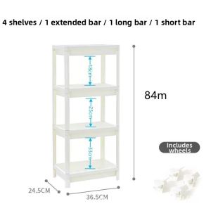 Narrow Gap Floor Standing Multilayer Storage Rack