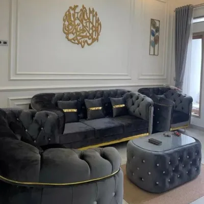 Set sofa turkey chesterfield 321+meja