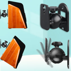 Speaker Wall Mount Bracket Neutral Bookshelf Box Satellite Surround HiFi Audio Bracket Zinc Alloy Rotatable Hanger