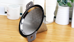 Phễu lọc trà inox 304 – Lưới 400 mesh tay cầm silicon đa năng lọc trà cà phê sữa dầu ăn