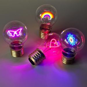 A70 5V Use 5-10Hours Edison cartoon Shaped Bulb Christmas Decoration LED Charging Light Bulb Color Portable Night Light