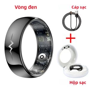 Nhẫn Thông Minh Cao Cấp Đo Điện Tâm Đồ Oxy Máu Nhịp Tim & Giấc Ngủ Chống Nước 5ATM Nhiều Chế Độ Thể Thao Thiết Bị Theo Dõi Sức Khỏe Dành Cho Android/iOS