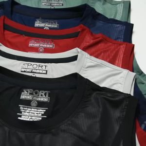 Áo ba lỗ nam thể thao phối ráp mã [L06] chất thun lạnh co giãn 4 chiều dập vân cao tần họa tiết đẹp.