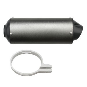 28MM 32MM 38MM Motorcycle Exhaust Muffler Escape Moto Tailpipe for 125 150 160cc Dirt Pit Bike ATV Black Grey Kayo