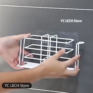Transparent Hanging Shelf Hooks Wall Storage Rack Fixing Patch Strong Self-Adhesive Snap For Kitchen Bathroom Gadgets