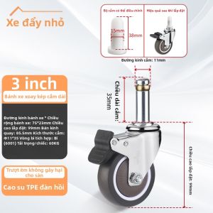 FANGXIANSHENG | Xe Đẩy Nhựa Nhiều Lớp 3 Tầng