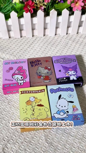 【SG Stock】正版三丽鸥彩金防水收藏扑克牌 Official Sanrio Gold Foil Waterproof Collectible Poker Cards