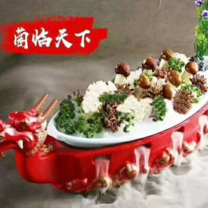 จานหอยนางรมสไตล์ย้อนยุคแบบจีน ขนาด 10 นิ้ว สำหรับผู้ใหญ่ จานหอยนางรม จานกระดูกสัตว์ จานปลา จานร้านอาหาร จานหัวเรือมังกร จานเนื้อแกะ จานปลาสีสันสดใส