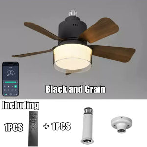 2-in-1 Smart Ceiling Fan LED Lighting Light E27 Fans Lamp APP Control With Bluetooth Silent Design Fans for Bedroom Decorations
